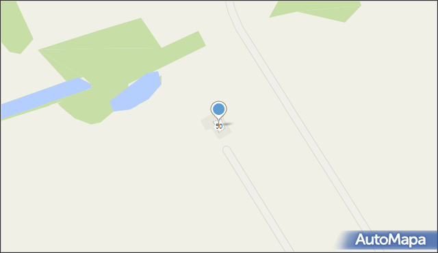 Łapinóż, Łapinóż, 50, mapa Łapinóż