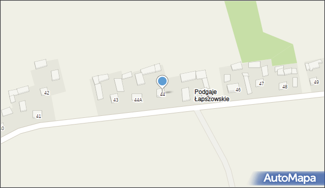 Łapszów, Łapszów, 44, mapa Łapszów