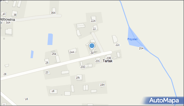 Łapy-Dębowina, Łapy-Dębowina, 24, mapa Łapy-Dębowina