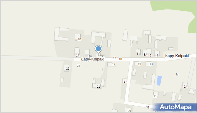Łapy-Kołpaki, Łapy-Kołpaki, 18A, mapa Łapy-Kołpaki