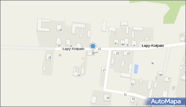 Łapy-Kołpaki, Łapy-Kołpaki, 19, mapa Łapy-Kołpaki