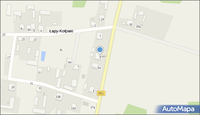Łapy-Kołpaki, Łapy-Kołpaki, 3, mapa Łapy-Kołpaki