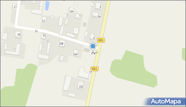 Łapy-Kołpaki, Łapy-Kołpaki, 37a, mapa Łapy-Kołpaki