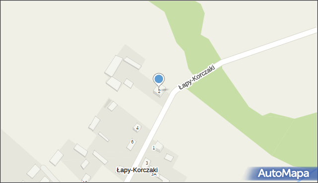 Łapy-Korczaki, Łapy-Korczaki, 2, mapa Łapy-Korczaki