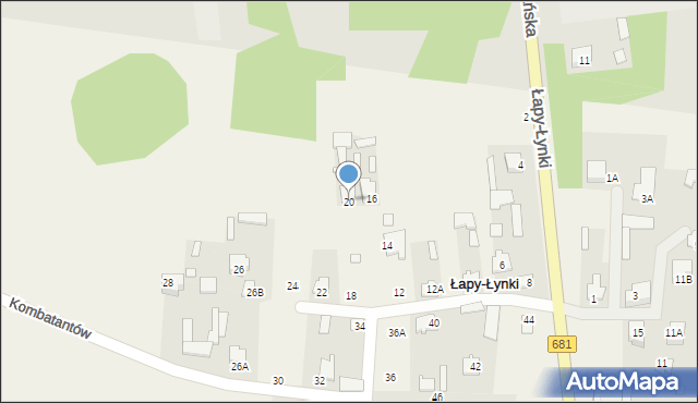 Łapy-Łynki, Łapy-Łynki, 20, mapa Łapy-Łynki