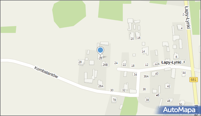 Łapy-Łynki, Łapy-Łynki, 26, mapa Łapy-Łynki