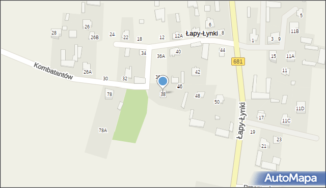 Łapy-Łynki, Łapy-Łynki, 38, mapa Łapy-Łynki