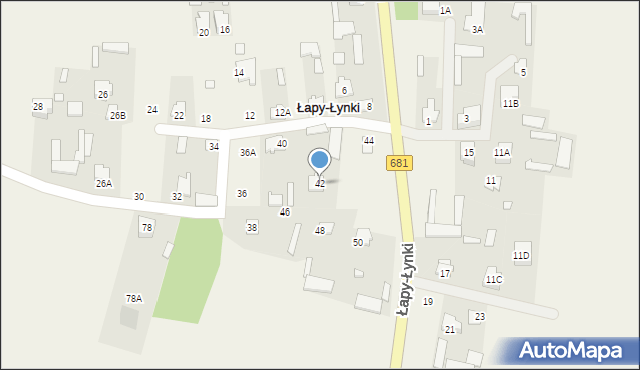 Łapy-Łynki, Łapy-Łynki, 42, mapa Łapy-Łynki