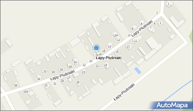 Łapy-Pluśniaki, Łapy-Pluśniaki, 18, mapa Łapy-Pluśniaki