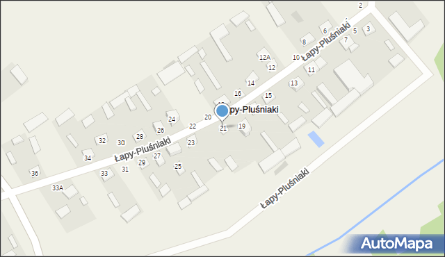 Łapy-Pluśniaki, Łapy-Pluśniaki, 21, mapa Łapy-Pluśniaki