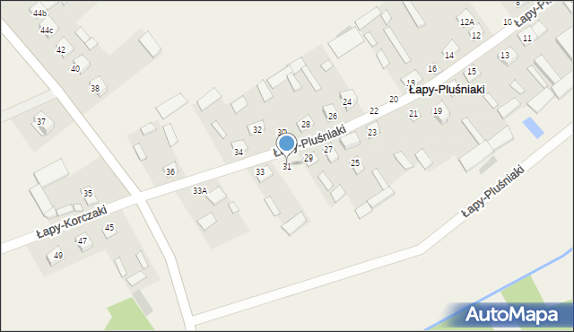 Łapy-Pluśniaki, Łapy-Pluśniaki, 31, mapa Łapy-Pluśniaki