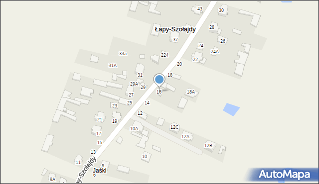 Łapy-Szołajdy, Łapy-Szołajdy, 16, mapa Łapy-Szołajdy