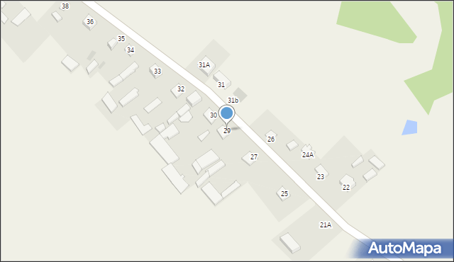 Łaś, Łaś, 29, mapa Łaś
