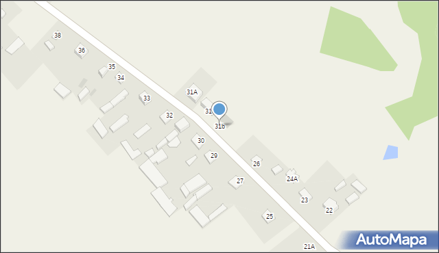 Łaś, Łaś, 31b, mapa Łaś