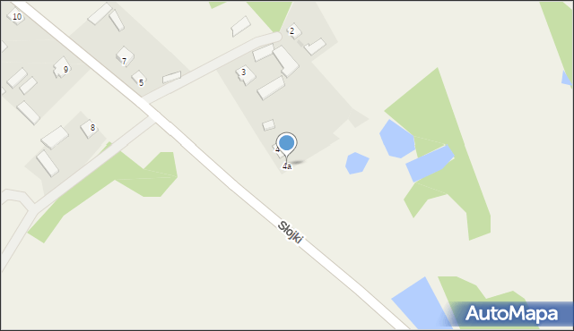 Łaś, Łaś, 4a, mapa Łaś