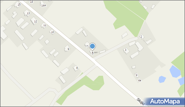 Łaś, Łaś, 5, mapa Łaś