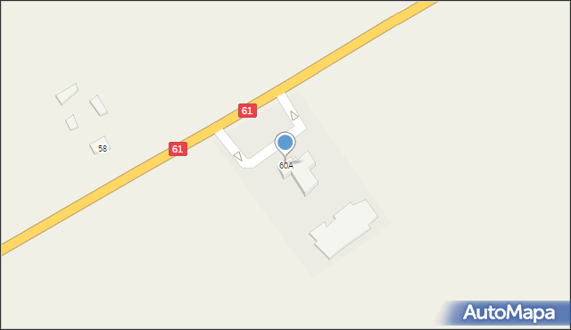 Łaś, Łaś, 60A, mapa Łaś