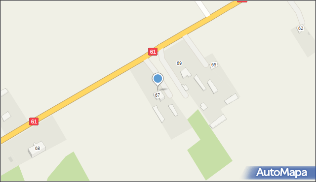 Łaś, Łaś, 70b, mapa Łaś