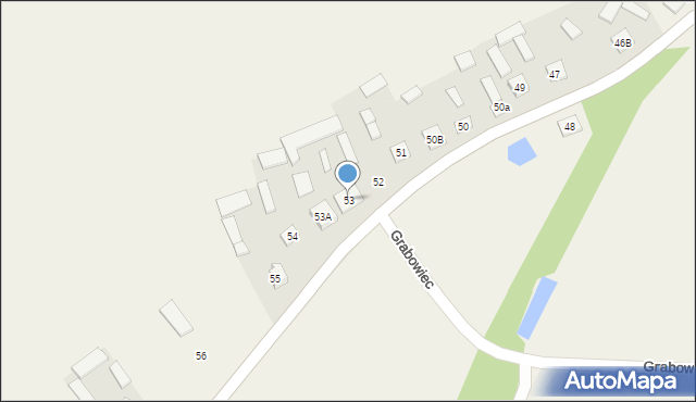 Las Dębowy, Las Dębowy, 53, mapa Las Dębowy