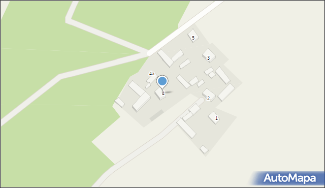 Las Jaworski, Las Jaworski, 4, mapa Las Jaworski