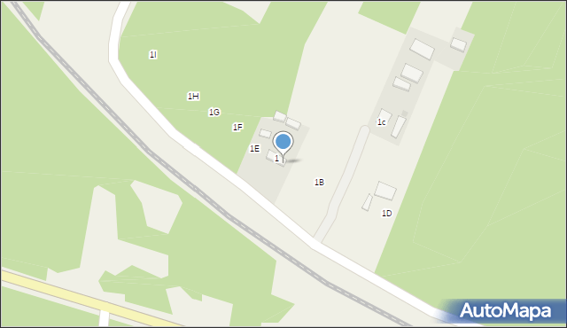 Las Winiarski, Las Winiarski, 1a, mapa Las Winiarski