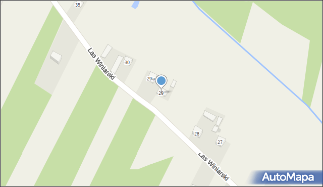 Las Winiarski, Las Winiarski, 29, mapa Las Winiarski