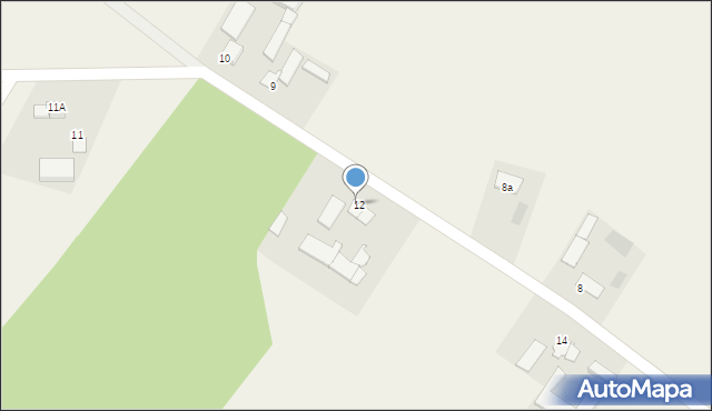 Laseczno, Laseczno, 12a, mapa Laseczno