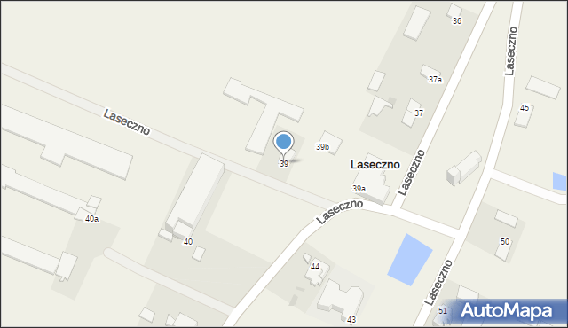 Laseczno, Laseczno, 39, mapa Laseczno