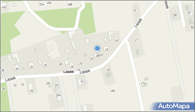 Lasek, Lasek, 18, mapa Lasek