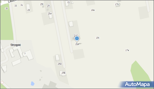 Lasek, Lasek, 21d, mapa Lasek