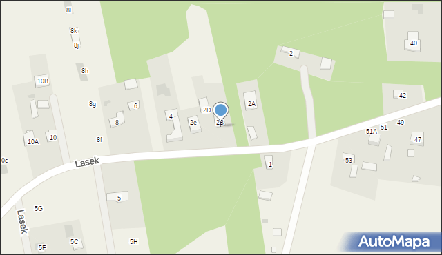 Lasek, Lasek, 2C, mapa Lasek