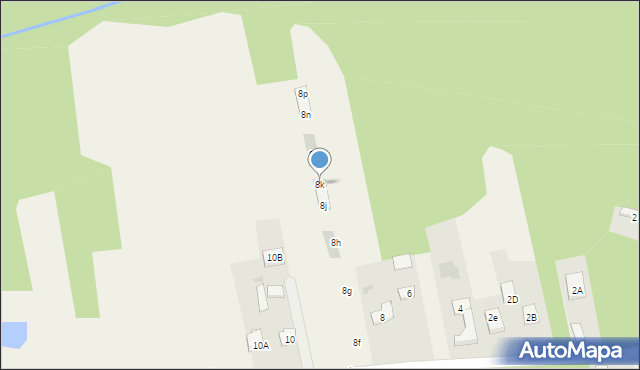 Lasek, Lasek, 8k, mapa Lasek