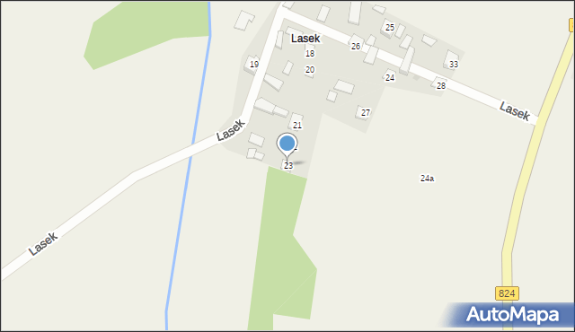 Lasek, Lasek, 23, mapa Lasek