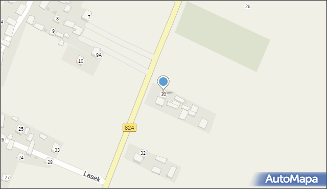Lasek, Lasek, 30, mapa Lasek