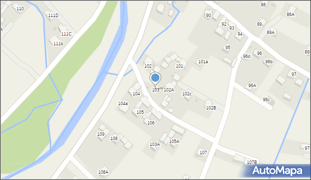 Lasek, Lasek, 103, mapa Lasek