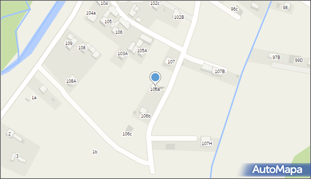 Lasek, Lasek, 106a, mapa Lasek