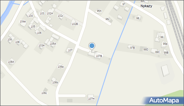 Lasek, Lasek, 107a, mapa Lasek