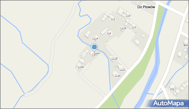 Lasek, Lasek, 110, mapa Lasek