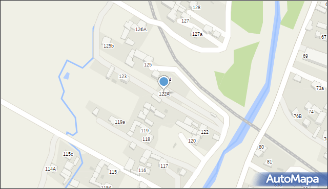 Lasek, Lasek, 122A, mapa Lasek