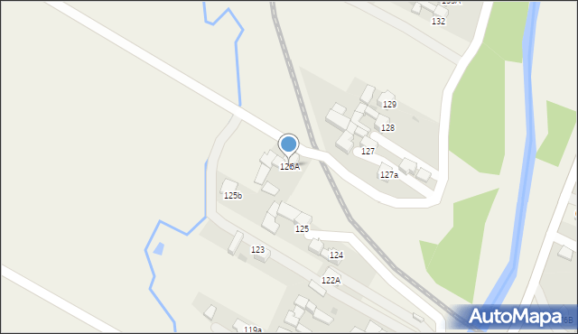 Lasek, Lasek, 126A, mapa Lasek
