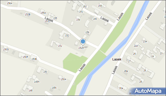 Lasek, Lasek, 153, mapa Lasek