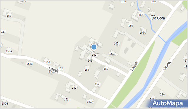Lasek, Lasek, 162, mapa Lasek