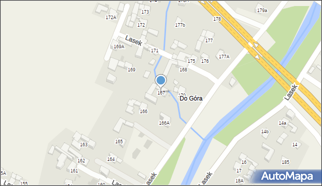 Lasek, Lasek, 167, mapa Lasek