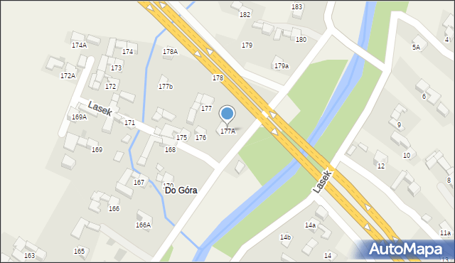 Lasek, Lasek, 177A, mapa Lasek
