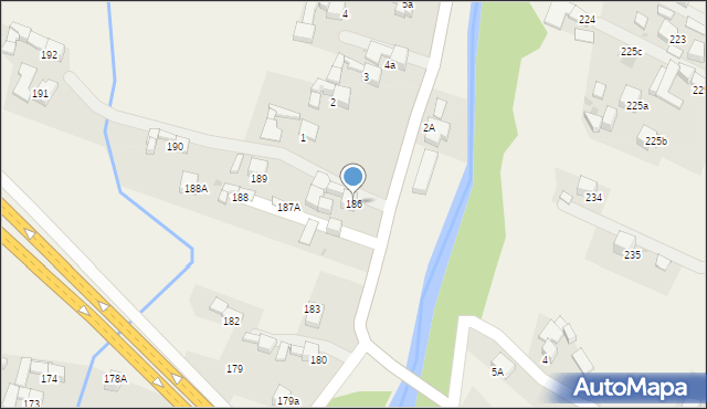 Lasek, Lasek, 186, mapa Lasek