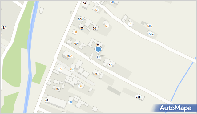 Lasek, Lasek, 61, mapa Lasek