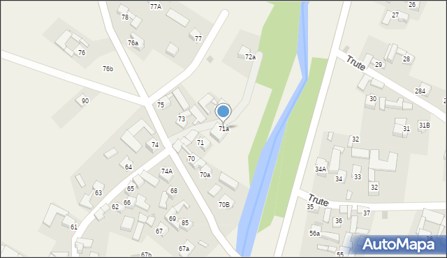 Lasek, Lasek, 71a, mapa Lasek