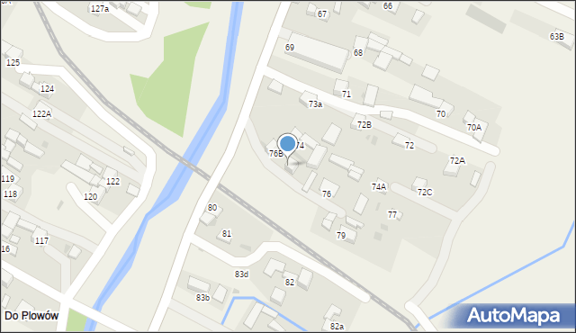 Lasek, Lasek, 76a, mapa Lasek