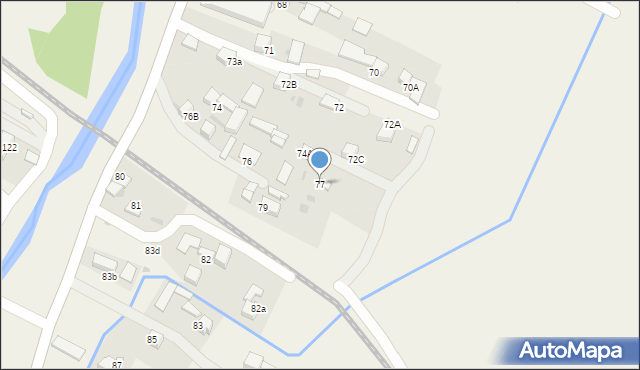 Lasek, Lasek, 77, mapa Lasek