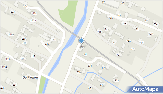 Lasek, Lasek, 80, mapa Lasek